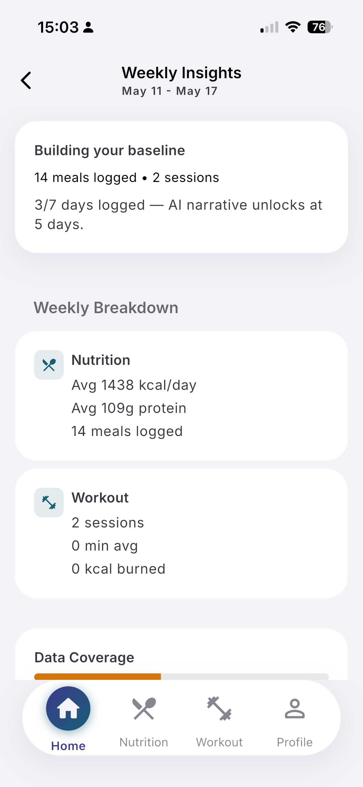 Expanded AI insight detail explaining the reasoning